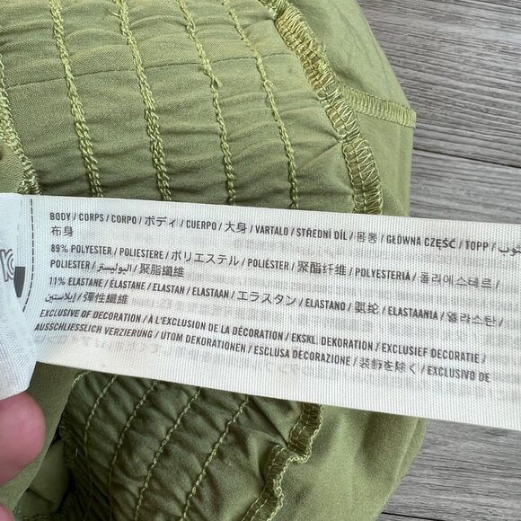 Abercrombie & Fitch Traveler Romper in Light Green Athleisure Size L Petite - Picture 6 of 6